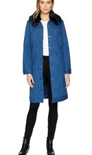 Levi's Made and Crafted Trucker Trench- Classic Coat with Faux Fur XS NEW $698