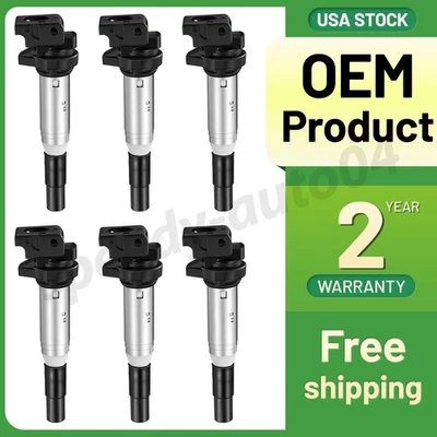 Set Of 6X Ignition Bobinas Pack for BMW 228i 320i 328i 428i 528i 535i UF592 - Изображение 1 из 4