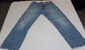Jeans uomo Levi's 569 taglia 33x34 larghi dritti invecchiati blu - Foto 1 di 11