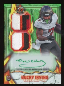 2024 Topps Resurgence Bucky Irving Ignite Rookie Dual Patch Autograph Card /15 - Bild 1 von 2