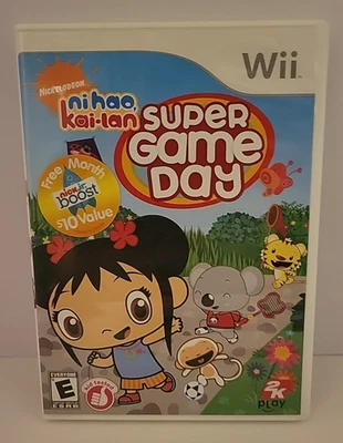 NICKELODEON Ni Hao Kai-Lan Super Game Day Wii Video Game 2K Play Pre-Owned VG - Image 1 of 3