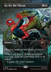 MTG Go for the Throat 1986 Rare SLD Marvel's Spider-Man: Villainous Plots - Picture 1 of 1