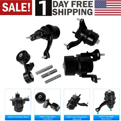 4PCS Motor Mounts For Toyota Camry Base/LE/SE/XLE Sedan 4-Door 2.4L 2002-2006 US - Image 1 of 4