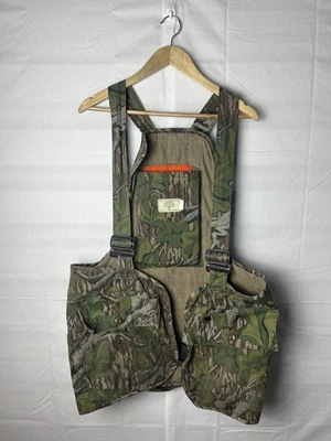 Vintage Mossy Oak Turkey Hunting Vest Size XL Full Foliage Camoflauge - Image 1 of 4