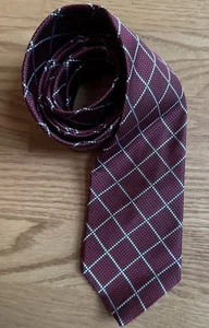 Brooks Brothers Pure Silk Neck Tie Men’s Red/White Diamonds  58 In x  3.5" NEW - Picture 1 of 4