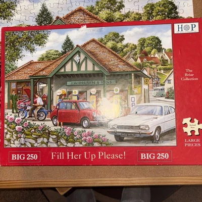 HOP House of Puzzles BIG 250 PIECE JIGSAW PUZZLE "Fill Her Up Please!" COMPLETE - Image 1 of 4