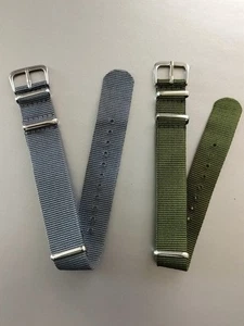 18mm and 20mm nylon watch strap band Lot - Picture 1 of 4