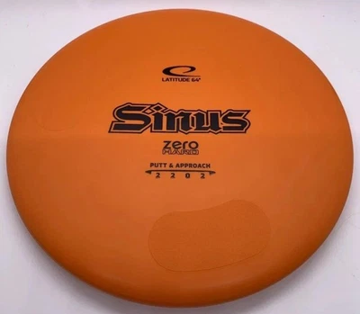Latitude 64 Zero HARD Sinus Rare OOP Old Run! w/ Grip Zones New Disc Golf Putter - Image 1 of 4