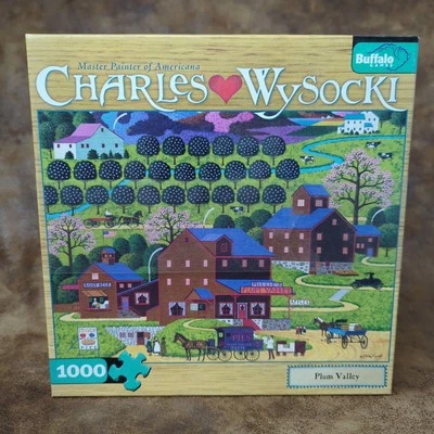 Charles Wysocki Buffalo Games Jigsaw Puzzle Plum Valley 1000 Piece - Image 1 of 4