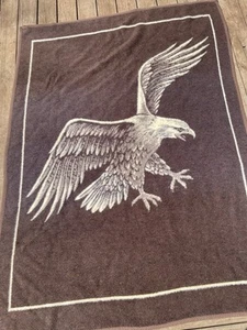 Vintage Decke Revert Eagle Wende Acryl Wandteppich 60" x 60" Beige & Braun - Bild 1 von 10