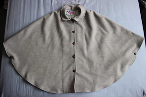 Babuska Women's Ladies Grey Cape Coat One Size Good Used Condition - Picture 1 of 8