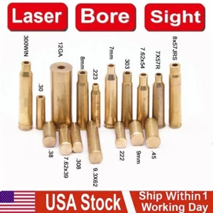 Laser Bore Sight Sighter BoreSighter Gun Red Dot Laser Cartridge Battery Include - Picture 1 of 50