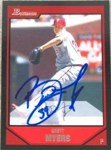 Brett Myers Autographed 2007 Bowman #144 - Picture 1 of 1