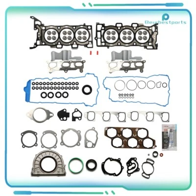 Juego completo de juntas 3,6 L 2004-2008 para Cadillac SRX compatible 05-07 para Cadillac STS Foto 1 de 4
