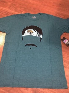 Gardner Minshew Jacksonville Jaquars Mustache Hair Majestic Shirt Men’s Large - Picture 1 of 1