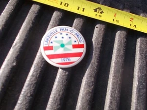 1976 Lakeville Minnesota Pan O Prog Pinback button - Picture 1 of 3