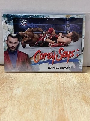 2019 Topps WWE SmackDown Live Corey Says CG-7 Daniel Bryan - Image 1 of 2