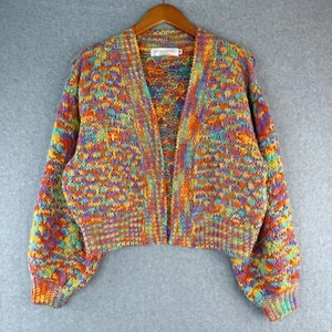 Cardigan Nectar + Abbigliamento Multicolore Maglia Cropped Taglia M Maximalist Kidcore - Foto 1 di 6
