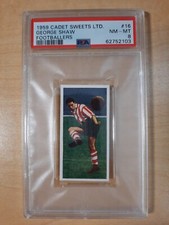 George Shaw 1959 Cadet Sweets #16 Footballers Sheffield PSA Near Mint 8