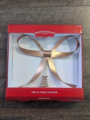 Target Wondershop Viral Bronze Metal Bow Tree Topper *New*