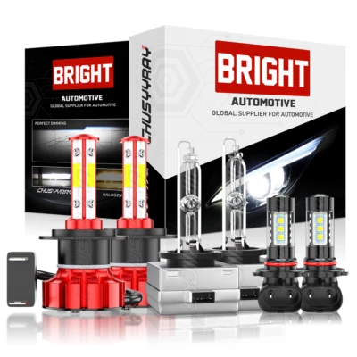 For BMW 750i 750Li 760Li 2006-2008 HID LED Headlight Hi-Lo+ Fog Lights Bulbs New - Image 1 of 4