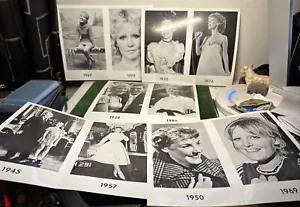 PETULA CLARK:MEMORABILIA LOT #10 COLLECTION OF 5 DIFFERENT YEARS B/W PHOTOGRAPHS - Imagen 1 de 4