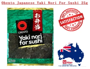 NEW Obento Japanese Yaki Nori For Sushi 10 sheets 25g + Free Shipping - Picture 1 of 2
