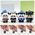 Panda Panda Police Keychain Cartoon Panda Police Key Ring  Female Lady Girl