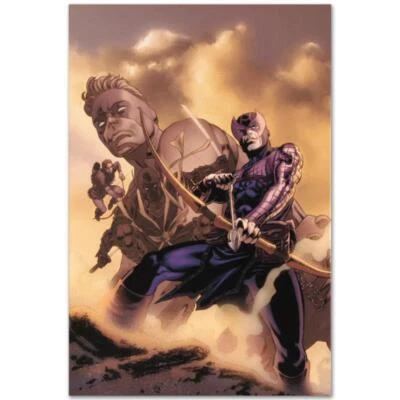 Lienzo artístico numerado edición limitada "Hawkeye: Blindside" de Marvel Comics Foto 1 de 2