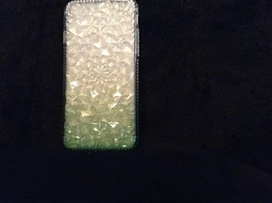 Green Crystal Bling Gradient TPU Gel Case For Apple iPhone 7 4.7" Soft Back - Picture 1 of 4