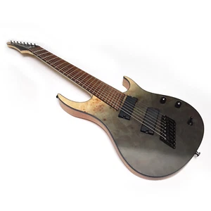 Upgrade Fanned Fret 8 String Electric Guitar Quilt Maple Top 24 Frets Guitar - Picture 1 of 12