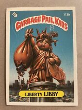1986 Garbage Pail Kids Stickers #113B LIBERTY LIBBY............NM-MT