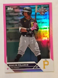 Shalin Polanco 2023 Topps Pro Debüt ROSA FOLIE PARALLEL #'d 127/199 Piraten - Bild 1 von 1