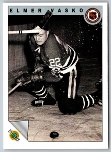 1991 Ultimate Original 6 Elmer Vasko #64 Chicago Blackhawks