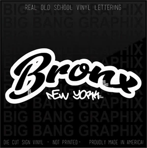 BRONX NY Decal Sticker New York NATIVE BORN Home State City Graffiti Window Love - Picture 1 of 3