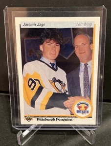 1990-91 UPPER DECK JAROMIR JAGR ROOKIE RC ROOKIE #356 Pittsburgh Penguins HOF - Picture 1 of 2