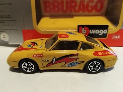 BURAGO 1:43 PORSCHE 911 CARRERA CUP GIALLA COD. 4195 CON SCATOLA - Immagine 1 di 4