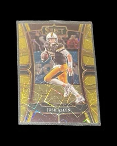 2023 Select Draft Picks JOSH ALLEN Gold Lazer Prizm #27 Buffalo Bills Wyoming F5 - Foto 1 di 2