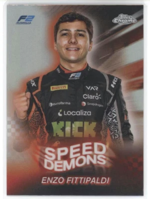 2024 Topps Chrome Formula 1 Enzo Fittipaldi Speed Demons #SD-23 - Image 1 of 2