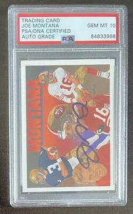 Fútbol americano Upper Deck 1991 #9 de 9 Joe Montana autógrafo automático PSA/ADN 10 gemas como nuevo - Imagen 1 de 3