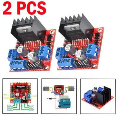 2PCS L298N Dual H Bridge DC Stepper Motor L298N Drive Controller Board Module - Image 1 of 4
