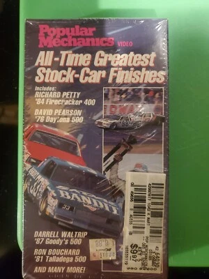 Popular Mechanics All-Time Greatest Stock-Car Finishes 1990 VHS NASCAR Racing - Image 1 of 4