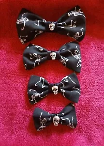 Halloween. Goth/Emo Haarschleife oder Hundefliege ? Du entscheidest! +Charm. Gr. XL. - Bild 1 von 2