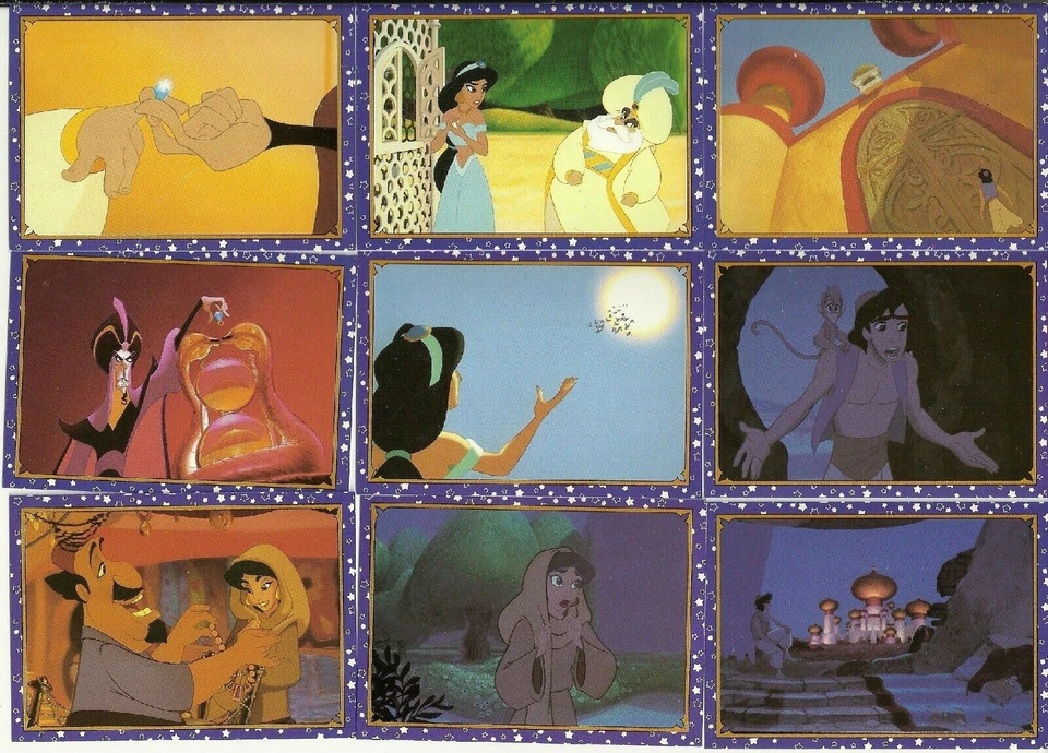 JUEGO COMPLETO DE 100 TARJETAS COLECCIONABLES DE ANIMACIÓN DISNEY'S ALADDIN PANINI 1993 Foto 1 de 1