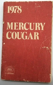 1978 Mercury Cougar Owners Manual Guide Car Ford 75th Anniversary - Bild 1 von 2