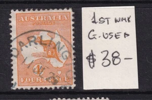 KANGAROO: 4d ORANGE 1ST WMK GOOD USED - Picture 1 of 2