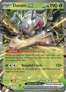 🐜 Durant EX 004/191 Double Rare | Surging Sparks | Pokémon TCG NM - Picture 1 of 1