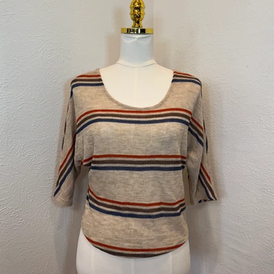 A'gaci Vintage Cropped Sweater Criss Cross Back Women's Size small - Image 1 of 4