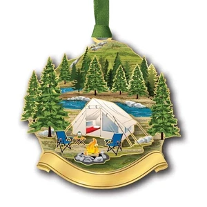Beacon Design Tent Campsite Namedrop Ornament, 2.8-Inch, Multicolor - Picture 1 of 1