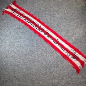 Athletic Club Bilbao Vintage Football Scarf Red + White Stripe 150x23cm H4-14 - Picture 1 of 5